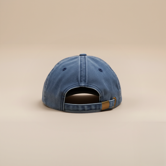 'Vintage Marine Blue' - Washed Soft Panel Cap
