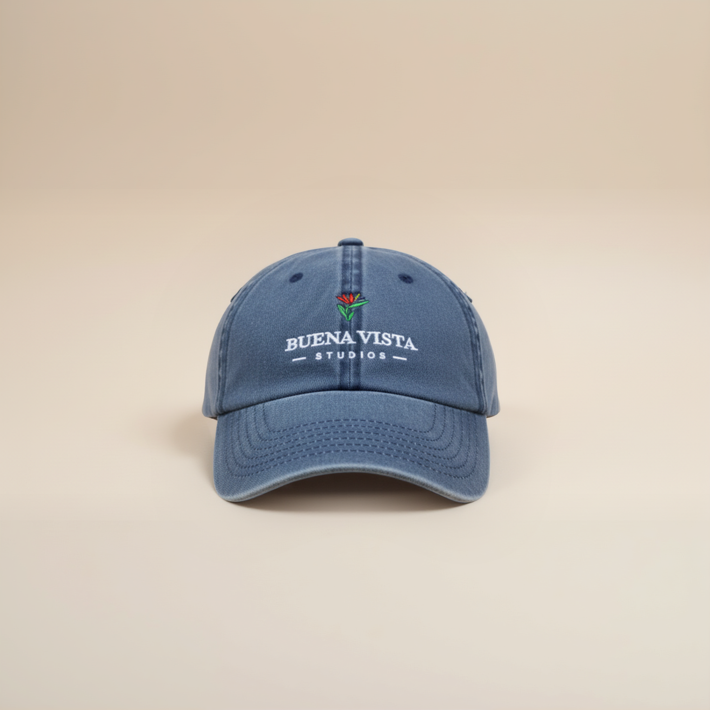 'Vintage Marine Blue' - Washed Soft Panel Cap
