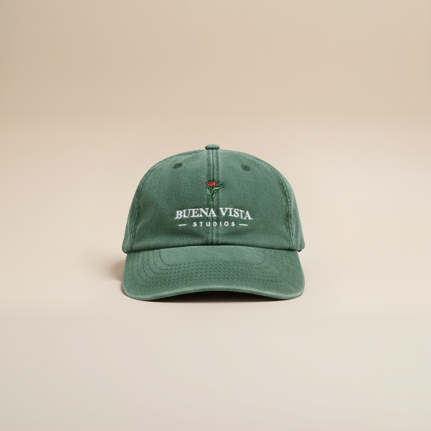 'Vintage Olive - Washed Soft Panel Cap'