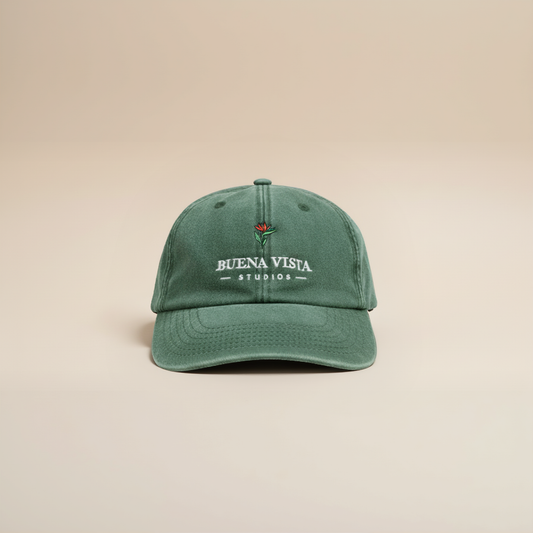 'Vintage Olive - Washed Soft Panel Cap'