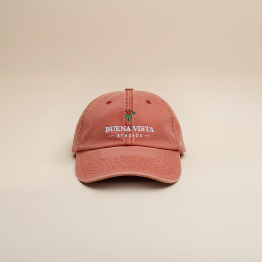 'Vintage Orange' - Washed Soft Panel Cap