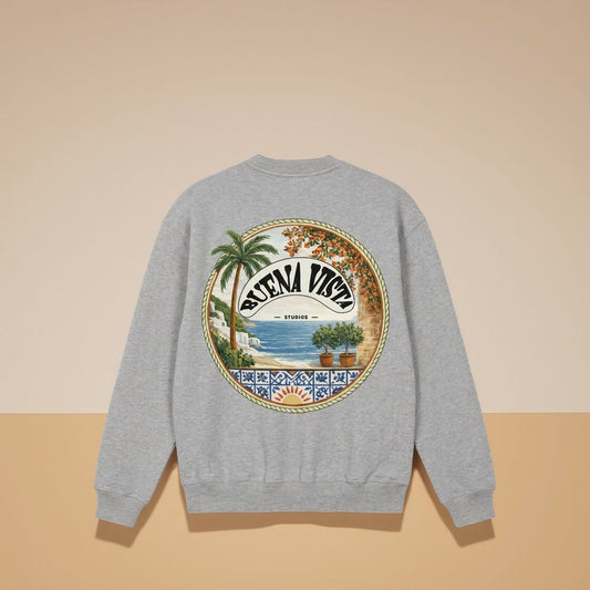 Mediterranean Vista - Organic Coastal Sweatshirt
