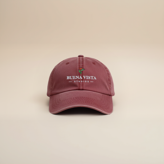 'Vintage Aubergine - Washed Soft Panel Cap'