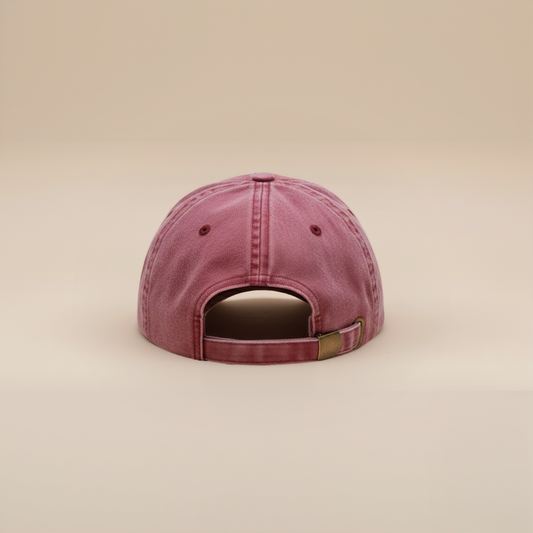 'Vintage Aubergine - Washed Soft Panel Cap'