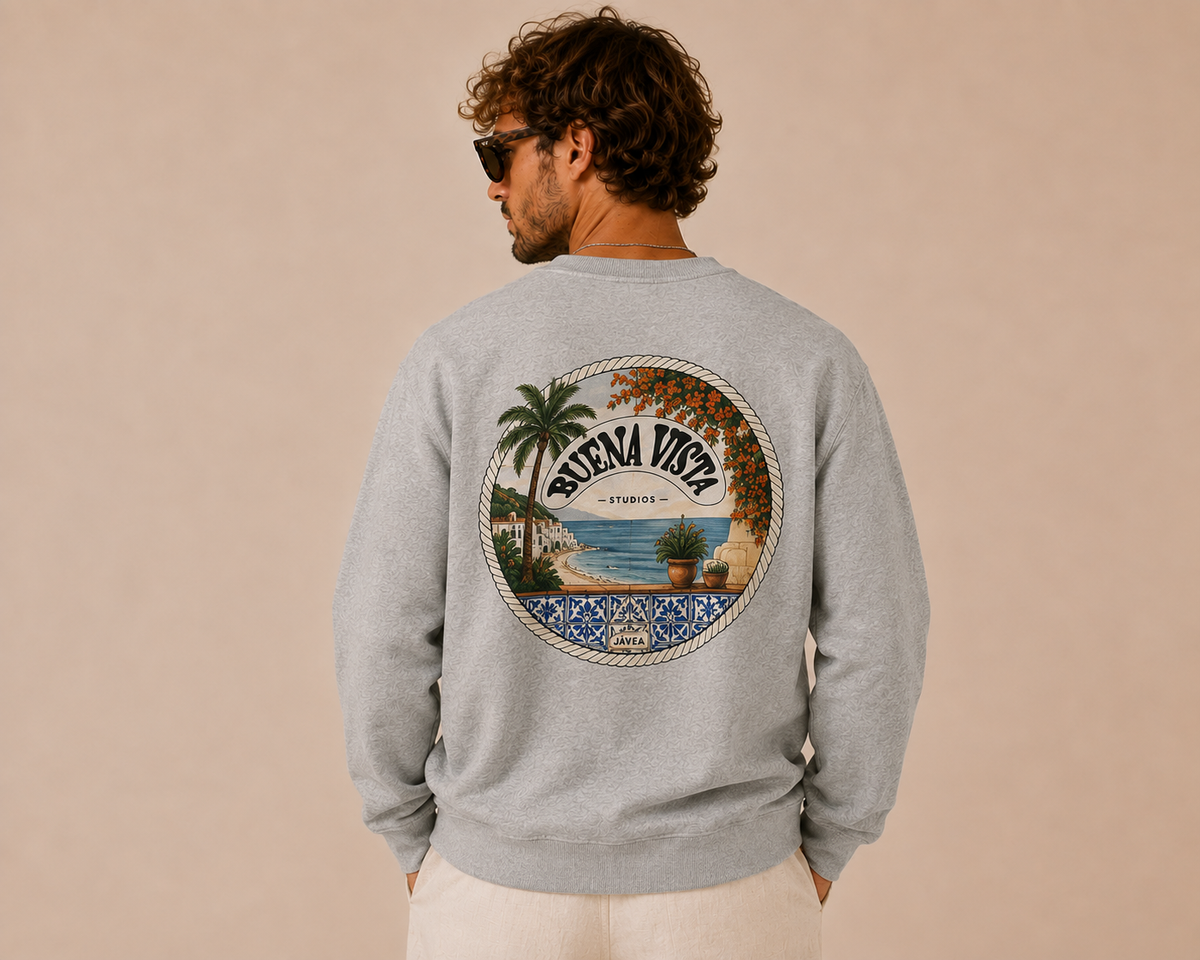 Mediterranean Vista - Organic Coastal Sweatshirt